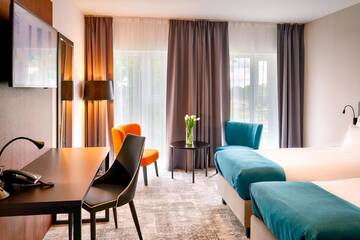 Фото номера Двухместный номер с 2 отдельными кроватями Отель Focus Hotel Premium Lublin г. Люблин 6